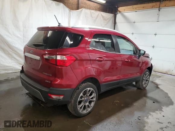 ✅ 2020 Ford EcoSport Titanium • VIN: MAJ6S3KL9LC312873 • Lot: 84739625. Listed on Copart with 35,847 mi. Free auction sales archive from the USA and detailed vehicle history report at DreamBid. Image 3.