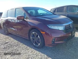 ✅ 2021 Honda Odyssey Elite • VIN: 5FNRL6H90MB016307 • Lot: 43805575. Listed on IAAI with 46,951 mi. Free auction sales archive from the USA and detailed vehicle history report at DreamBid. Image 1.