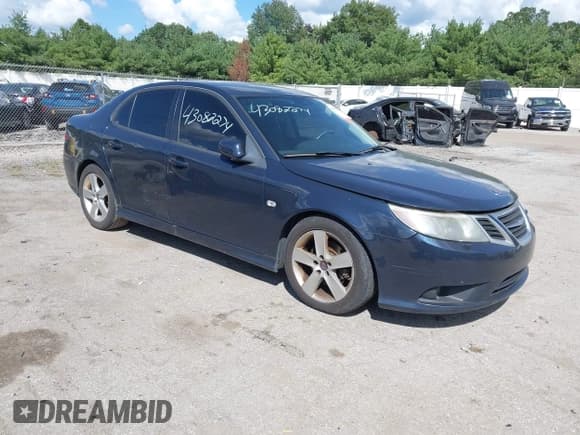 ✅ 2008 Saab 9-3 • VIN: YS3FB49Y481145755 • Lot: 43082274. Listed on IAAI with 180,758 mi. Free auction sales archive from the USA and detailed vehicle history report at DreamBid. Image 1.