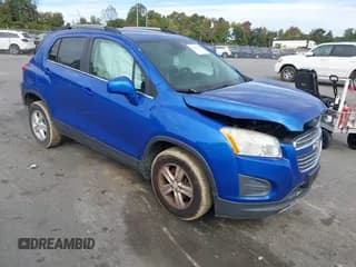 ✅ 2016 Chevrolet Trax LT • VIN: KL7CJLSB0GB660612 • Лот: 43391664. Опубликован ранее на IAAI с пробегом 121 765 миль. Бесплатный доступ к архиву аукционных продаж из США и подробный отчёт об истории автомобиля на DreamBid. Изображение 1.