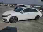 2021 Hyundai Elantra Limited with VIN KMHLN4AJ5MU009736, listed as a Copart auction lot 80531515 with 64,779 mi miles and Salvage title. Bid and sale history available at DreamBid. Image 1.