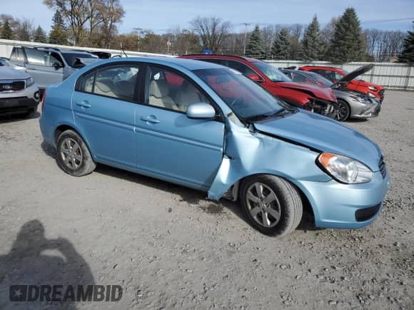 2010 Hyundai Accent GLS z VIN KMHCN4AC5AU475664, wystawiony jako Copart lot #80907054 z przebiegiem 131 087 mil mil oraz Szkoda całkowita • Salvage title. Historia ofert i sprzedaży dostępna na DreamBid. Obrazek 4.