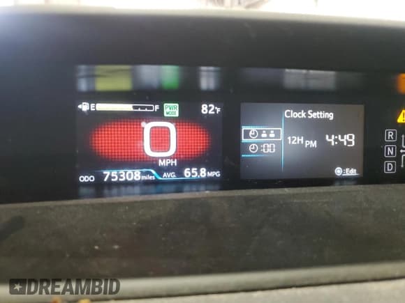 ✅ 2021 Toyota Prius LE • VIN: JTDKAMFP1M3168168 • Lot: 94025385. Listed on Copart with 75,308 mi. Free auction sales archive from the USA and detailed vehicle history report at DreamBid. Image 9.