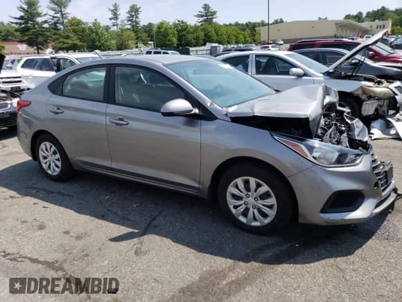 2022 Hyundai Accent SEL with VIN 3KPC24A6XNE173914, listed as a Copart auction lot 55882903 with 23,100 mi miles and . Bid and sale history available at DreamBid. Image 4.