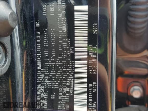 ✅ 2023 Toyota Corolla Cross L • VIN: 7MUAAAAG3PV050682 • Lot: 80054275. Listed on Copart with 51,704 mi. Free auction sales archive from the USA and detailed vehicle history report at DreamBid. Image 13.