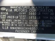 ✅ 2017 Kia Rio LX • VIN: KNADM4A34H6057216 • Lot: 43595271. Listed on IAAI with 92,388 mi. Free auction sales archive from the USA and detailed vehicle history report at DreamBid. Image 9.