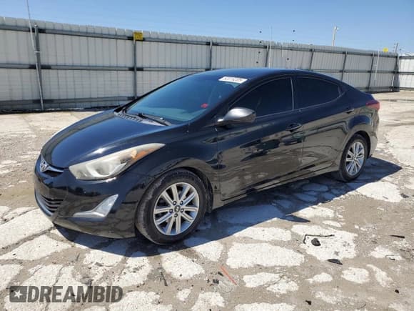 ✅ 2014 Hyundai Elantra SE • VIN: 5NPDH4AE2EH457415 • Lot: 92890585. Listed on Copart with 96,060 mi. Free auction sales archive from the USA and detailed vehicle history report at DreamBid. Image 1.