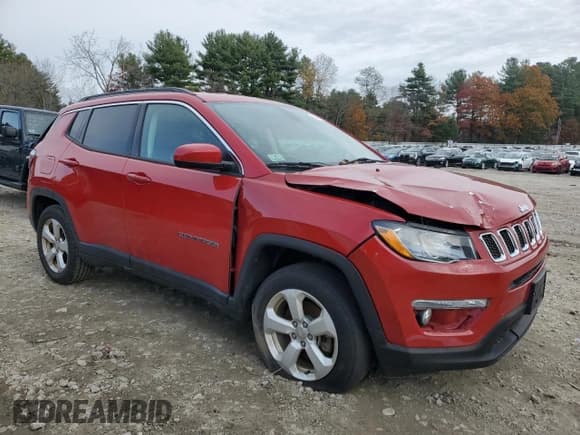 ✅ 2017 Jeep Compass Latitude • VIN: 3C4NJDBB1HT657770 • Lot: 91447895. Listed on Copart with 70,607 mi. Free auction sales archive from the USA and detailed vehicle history report at DreamBid. Image 4.
