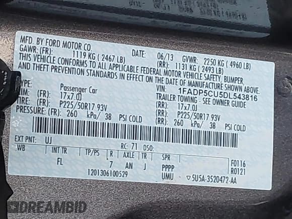 ✅ 2013 Ford C-Max SEL • VIN: 1FADP5CU5DL543816 • Lot: 42655745. Wystawiony na IAAI z przebiegiem 122 738 mil. Bezpłatny archiwum sprzedaży aukcyjnych z USA i szczegółowy raport historii pojazdu na DreamBid. Zdjęcie 9.