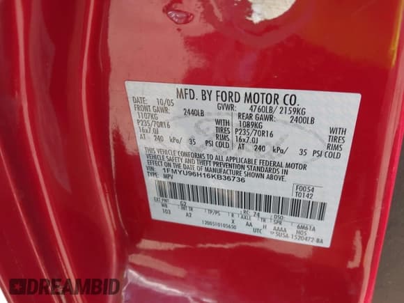 ✅ 2006 Ford Escape Hybrid • VIN: 1FMYU96H16KB36736 • Lot: 42972317. Wystawiony na IAAI z przebiegiem 136 194 mil. Bezpłatny archiwum sprzedaży aukcyjnych z USA i szczegółowy raport historii pojazdu na DreamBid. Zdjęcie 9.