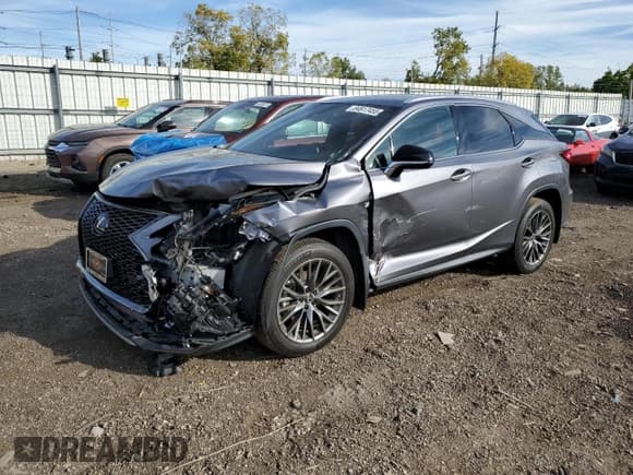 ✅ 2022 Lexus RX 350 F Sport • VIN: 2T2SZMDAXNC341830 • Lot: 84917455. Listed on Copart with 30,894 mi. Free auction sales archive from the USA and detailed vehicle history report at DreamBid. Image 1.