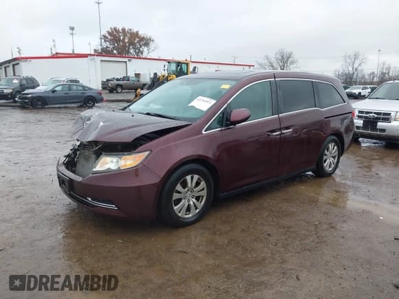 ✅ 2014 Honda Odyssey EX-L • VIN: 5FNRL5H65EB108563 • Lot: 43754911. Listed on IAAI with 271,491 mi. Free auction sales archive from the USA and detailed vehicle history report at DreamBid. Image 17.