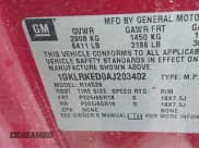 ✅ 2010 GMC Acadia SL • VIN: 1GKLRKED0AJ203402 • Lot: 42533309. Listed on IAAI with 166,201 mi. Free auction sales archive from the USA and detailed vehicle history report at DreamBid. Image 9.