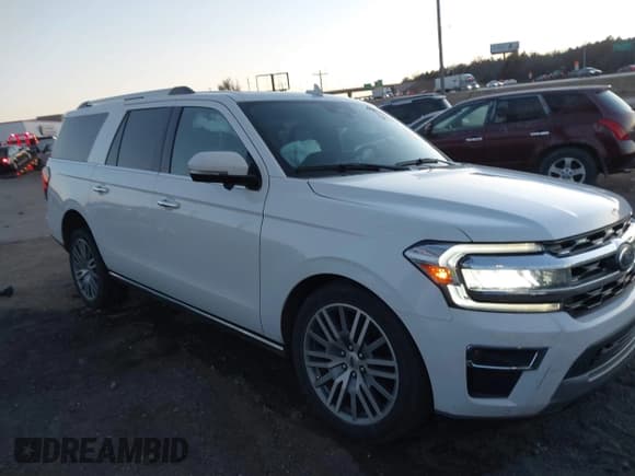 ✅ 2023 Ford Expedition Max Limited • VIN: 1FMJK1K87PEA59532 • Lot: 41076319. Listed on IAAI with 33,480 mi. Free auction sales archive from the USA and detailed vehicle history report at DreamBid. Image 1.