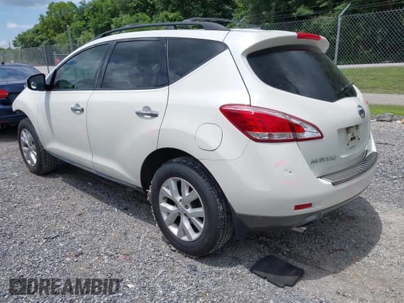 ✅ 2012 Nissan Murano LE • VIN: JN8AZ1MW4CW230743 • Lot: 42760664. Listed on IAAI with 132,358 mi. Free auction sales archive from the USA and detailed vehicle history report at DreamBid. Image 3.