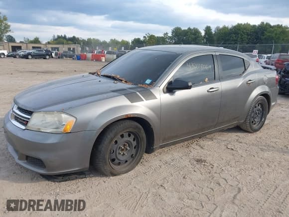 ✅ 2013 Dodge Avenger SE • VIN: 1C3CDZAB6DN594287 • Lot: 43278069. Listed on IAAI with 145,284 mi. Free auction sales archive from the USA and detailed vehicle history report at DreamBid. Image 2.