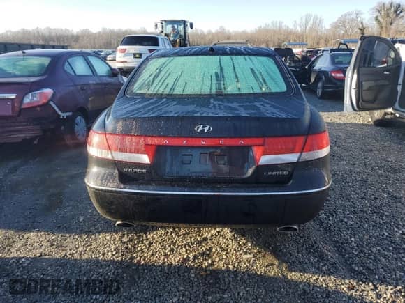2007 Hyundai Azera SE with VIN KMHFC46F07A212403, listed as a Copart auction lot 43539535 with 74,847 mi miles and Salvage title. Bid and sale history available at DreamBid. Image 6.