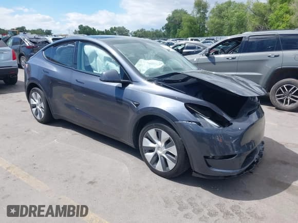 ✅ 2023 Tesla Model Y Long Range • VIN: 7SAYGDEE7PF852113 • Lot: 42315136. Listed on IAAI with 44,057 mi. Free auction sales archive from the USA and detailed vehicle history report at DreamBid. Image 1.