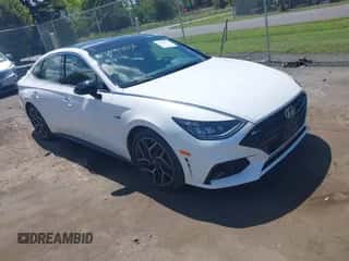2023 Hyundai Sonata N Line z VIN KMHL14JC7PA270613, wystawiony jako IAAI lot #43064756 z przebiegiem 25 256 mil mil oraz . Historia ofert i sprzedaży dostępna na DreamBid. Obrazek 1.