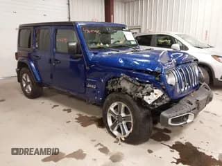 ✅ 2020 Jeep Wrangler Unlimited Sahara Altitude • VIN: 1C4HJXEN3LW120289 • Lot: 43611092. Listed on IAAI with 74,510 mi. Free auction sales archive from the USA and detailed vehicle history report at DreamBid. Image 1.