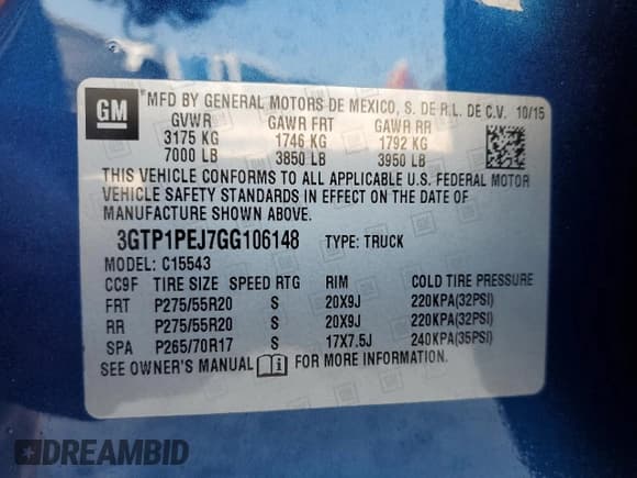 ✅ 2016 GMC Sierra 1500 Denali • VIN: 3GTP1PEJ7GG106148 • Lot: 89563875. Listed on Copart with 165,227 mi. Free auction sales archive from the USA and detailed vehicle history report at DreamBid. Image 12.