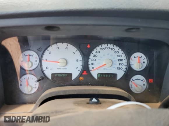 2004 Dodge 1500 SLT z VIN 1D7HU18N94S617958, wystawiony jako Copart lot #69519224 z przebiegiem 270 283 mil mil oraz Szkoda całkowita • Salvage title. Historia ofert i sprzedaży dostępna na DreamBid. Obrazek 9.