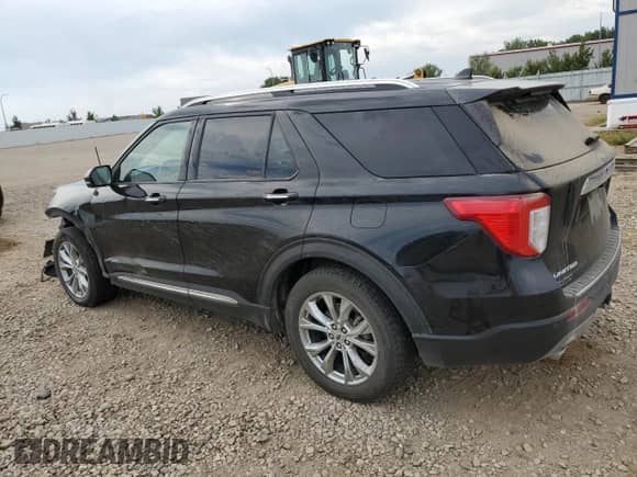 2021 Ford Explorer Limited with VIN 1FMSK8FH6MGA24231, listed as a Copart auction lot 80537455 with 102,996 mi miles and Salvage title. Bid and sale history available at DreamBid. Image 2.
