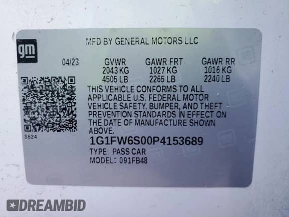 2023 Chevrolet Bolt EV 1LT z VIN 1G1FW6S00P4153689, wystawiony jako Copart lot #80498373 z przebiegiem Nie podano mil oraz . Historia ofert i sprzedaży dostępna na DreamBid. Obrazek 12.