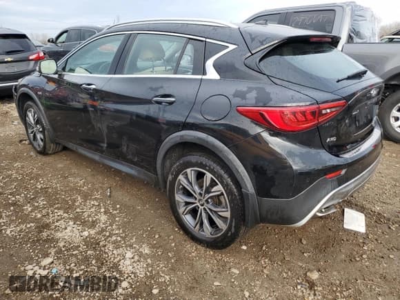 ✅ 2018 Infiniti QX30 Luxury • VIN: SJKCH5CR1JA053361 • Lot: 82657424. Listed on Copart with 86,356 mi. Free auction sales archive from the USA and detailed vehicle history report at DreamBid. Image 2.
