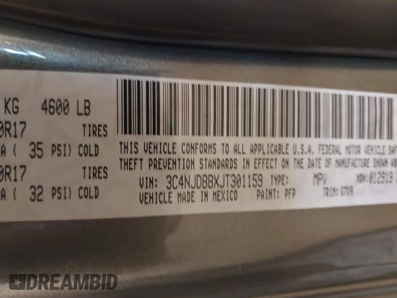 ✅ 2018 Jeep Compass Latitude • VIN: 3C4NJDBBXJT301159 • Lot: 43319630. Wystawiony na IAAI z przebiegiem 98 956 mil. Bezpłatny archiwum sprzedaży aukcyjnych z USA i szczegółowy raport historii pojazdu na DreamBid. Zdjęcie 9.