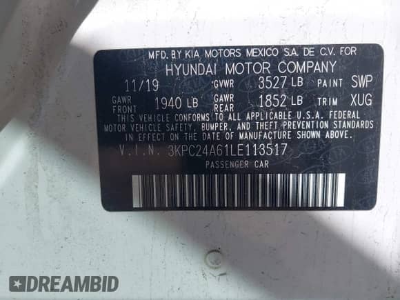 ✅ 2020 Hyundai Accent SE • VIN: 3KPC24A61LE113517 • Лот: 43465411. Размещён на IAAI с пробегом 76 644 миль миль. Получите бесплатный доступ к архиву аукционных продаж из США и посмотрите подробный отчёт об истории автомобиля на DreamBid. Изображение 9.