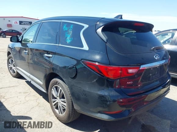 ✅ 2019 Infiniti QX60 Luxe • VIN: 5N1DL0MM4KC565662 • Lot: 43120693. Listed on IAAI with 90,343 mi. Free auction sales archive from the USA and detailed vehicle history report at DreamBid. Image 3.