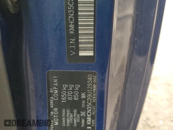 ✅ 2009 Hyundai Accent L • VIN: KMHCN35C39U129340 • Лот: 52507145. Опубликован ранее на Copart с пробегом 197 075 миль. Бесплатный доступ к архиву аукционных продаж из США и подробный отчёт об истории автомобиля на DreamBid. Изображение 12.