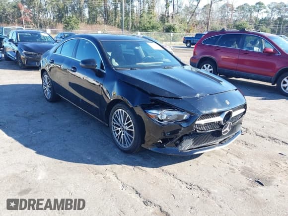 ✅ 2020 Mercedes-Benz CLA 250 • VIN: WDD5J4GB8LN077472 • Lot: 43592343. Listed on IAAI with 54,561 mi. Free auction sales archive from the USA and detailed vehicle history report at DreamBid. Image 1.