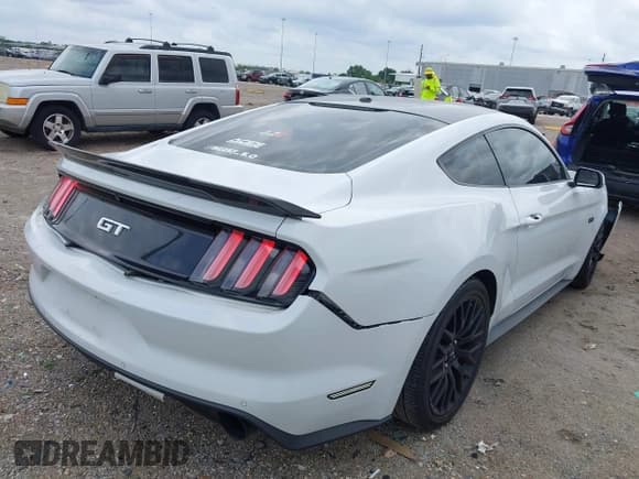 ✅ 2017 Ford Mustang GT • VIN: 1FA6P8CF7H5256581 • Lot: 42124096. Listed on IAAI with 105,296 mi. Free auction sales archive from the USA and detailed vehicle history report at DreamBid. Image 4.
