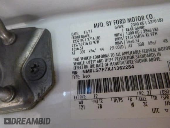 ✅ 2018 Ford Transit Connect XLT • VIN: NM0LS7F7XJ1362284 • Lot: 41979002. Listed on IAAI with 73,667 mi. Free auction sales archive from the USA and detailed vehicle history report at DreamBid. Image 1.