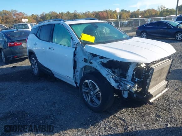 ✅ 2021 GMC Terrain SLT • VIN: 3GKALVEV3ML371955 • Lot: 43478835. Listed on IAAI with 39,153 mi. Free auction sales archive from the USA and detailed vehicle history report at DreamBid. Image 1.