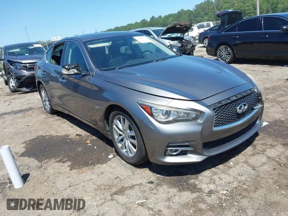 ✅ 2015 Infiniti Q50 • VIN: JN1BV7AP0FM357018 • Lot: 42326677. Listed on IAAI with 179,436 mi. Free auction sales archive from the USA and detailed vehicle history report at DreamBid. Image 1.