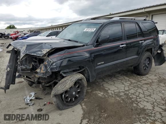 ✅ 2003 Toyota 4Runner Limited • VIN: JTEZU17R330001617 • Lot: 56167025. Wystawiony na Copart z przebiegiem 355 557 mil. Bezpłatny archiwum sprzedaży aukcyjnych z USA i szczegółowy raport historii pojazdu na DreamBid. Zdjęcie 1.