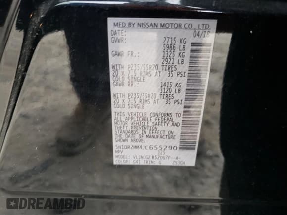 ✅ 2018 Nissan Pathfinder SL • VIN: 5N1DR2MM4JC655290 • Лот: 91432735. Опубликован ранее на Copart с пробегом 85 690 миль. Бесплатный доступ к архиву аукционных продаж из США и подробный отчёт об истории автомобиля на DreamBid. Изображение 13.