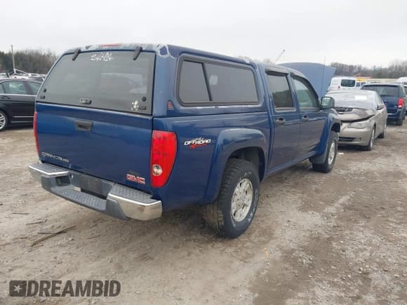 ✅ 2005 GMC Canyon 1SF SLE Z71 • VIN: 1GTDT136958153905 • Lot: 43911013. Listed on IAAI with 179,264 mi. Free auction sales archive from the USA and detailed vehicle history report at DreamBid. Image 4.