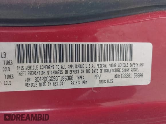 ✅ 2016 Dodge Journey Crossroad • VIN: 3C4PDCGG9GT186366 • Лот: 41584710. Опубликован ранее на IAAI с пробегом Не указан. Бесплатный доступ к архиву аукционных продаж из США и подробный отчёт об истории автомобиля на DreamBid. Изображение 9.