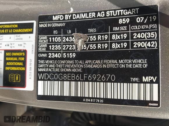 ✅ 2020 Mercedes-Benz GLC 300 • VIN: WDC0G8EB6LF692670 • Lot: 42403632. Wystawiony na IAAI z przebiegiem 24 157 mil. Bezpłatny archiwum sprzedaży aukcyjnych z USA i szczegółowy raport historii pojazdu na DreamBid. Zdjęcie 9.