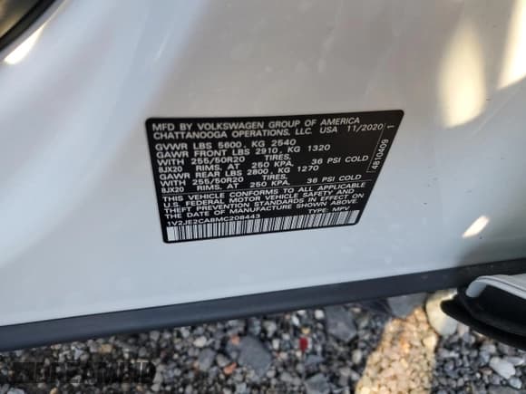 ✅ 2021 Volkswagen Atlas SE • VIN: 1V2JE2CA8MC208443 • Lot: 89524475. Listed on Copart with 76,944 mi. Free auction sales archive from the USA and detailed vehicle history report at DreamBid. Image 13.