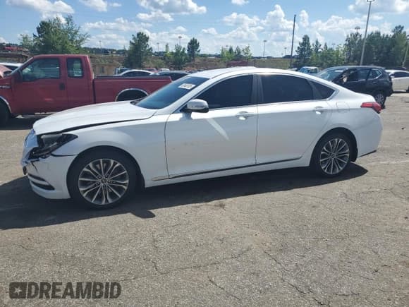 ✅ 2017 Genesis G80 3.8L • VIN: KMHGN4JE6HU210152 • Лот: 56148105. Опубликован ранее на Copart с пробегом 114 821 миль. Бесплатный доступ к архиву аукционных продаж из США и подробный отчёт об истории автомобиля на DreamBid. Изображение 1.
