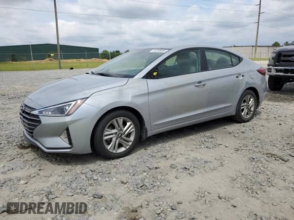 2020 Hyundai Elantra Value Edition with VIN KMHD84LF5LU024451, listed as a Copart auction lot 53398695 with 267,302 mi miles and Salvage title. Bid and sale history available at DreamBid. Image 1.