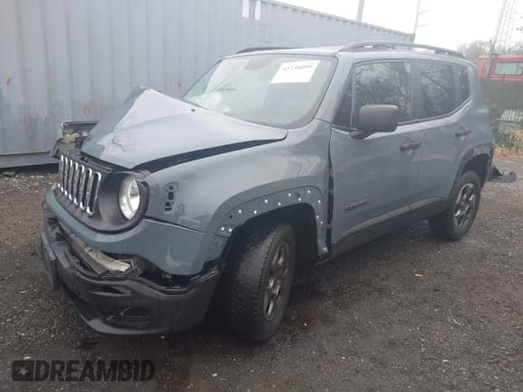 ✅ 2017 Jeep Renegade Sport • VIN: ZACCJBAB7HPF00832 • Lot: 43736099. Wystawiony na IAAI z przebiegiem 188 324 mil. Bezpłatny archiwum sprzedaży aukcyjnych z USA i szczegółowy raport historii pojazdu na DreamBid. Zdjęcie 2.