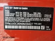 ✅ 2022 BMW X5 M • VIN: 5YMJU0C06N9M39427 • Lot: 56856413. Wystawiony na Copart z przebiegiem Nie podano. Bezpłatny archiwum sprzedaży aukcyjnych z USA i szczegółowy raport historii pojazdu na DreamBid. Zdjęcie 13.