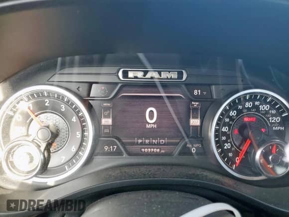 2020 Ram 1500 Laramie with VIN 1C6RREDT4LN121272, listed as a Copart auction lot 54503725 with 103,706 mi miles and Clean title. Bid and sale history available at DreamBid. Image 9.