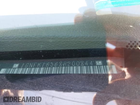 ✅ 2008 Chevrolet Suburban LTZ • VIN: 1GNFK16368R200844 • Lot: 41722464. Listed on IAAI with 381,802 mi. Free auction sales archive from the USA and detailed vehicle history report at DreamBid. Image 9.